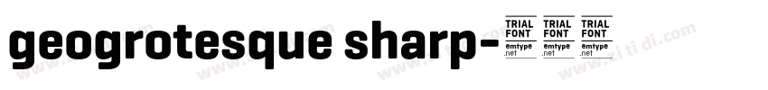 geogrotesque sharp字体转换